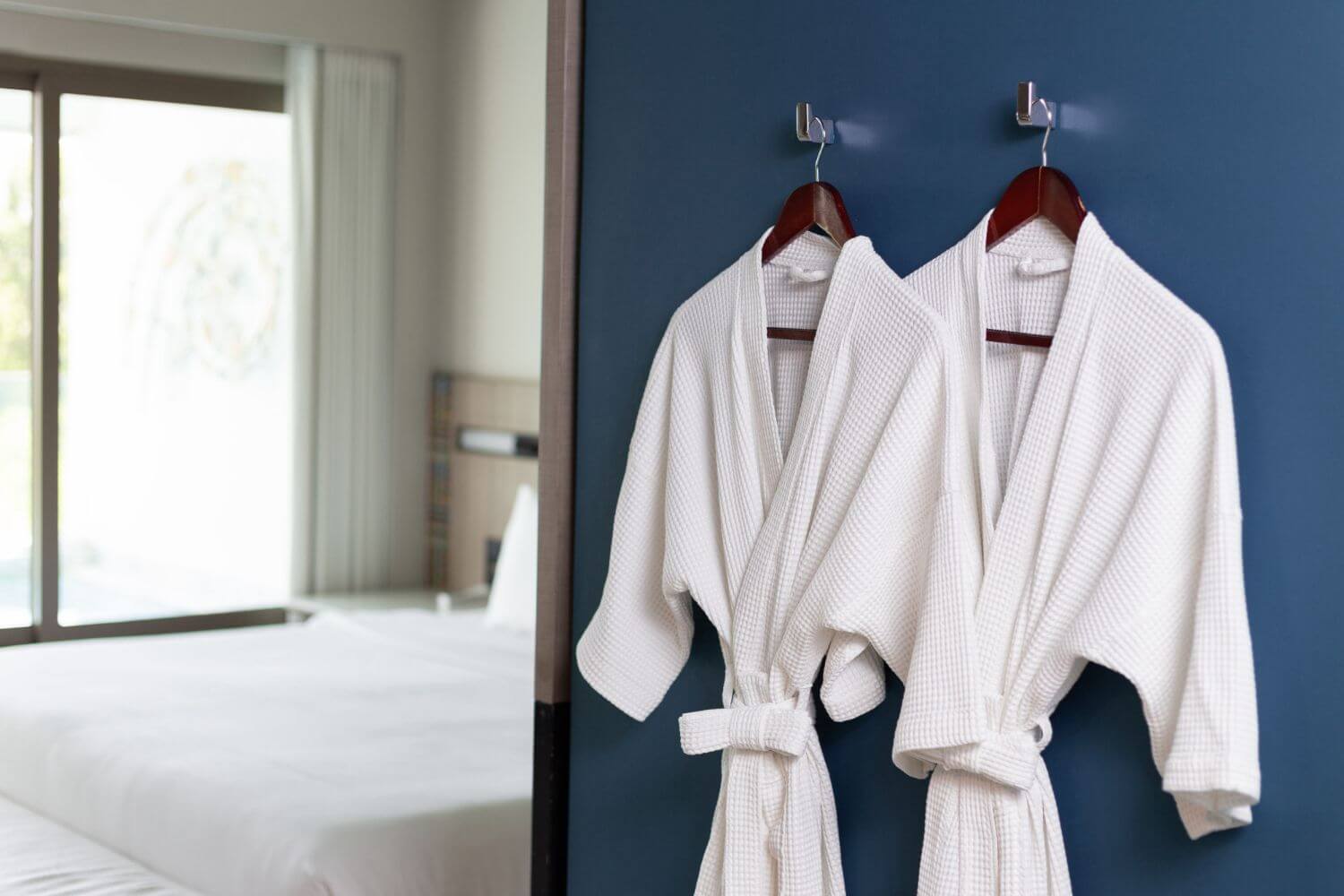 We offer customized bathrobe options with different models and color options.